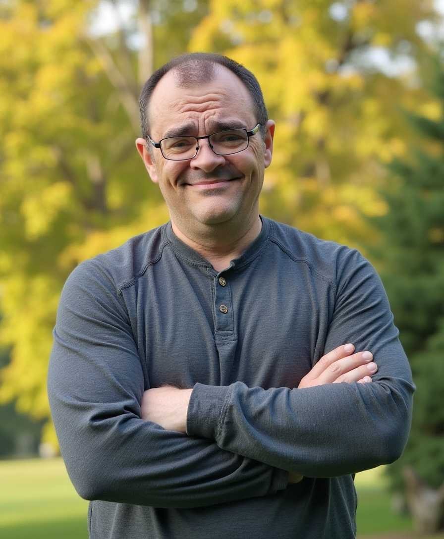 Matt LaClear outdoors in autumn